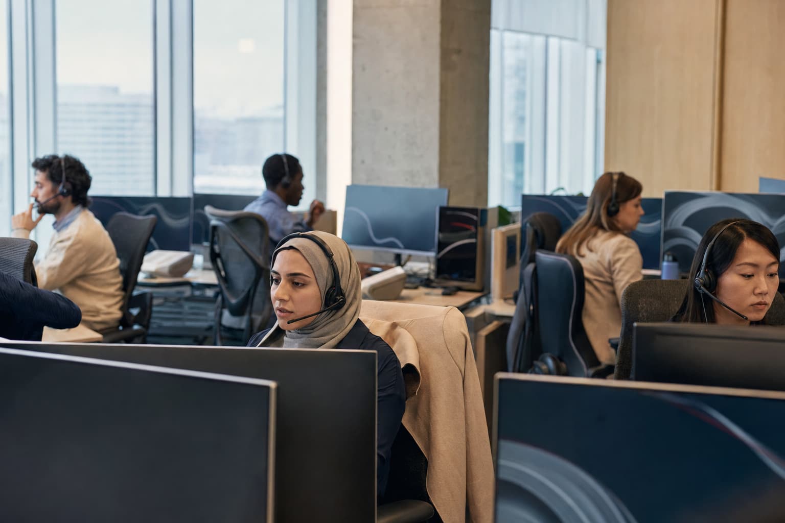 A multilingual Corpshore Canada team reflecting Canadian workforce diversity